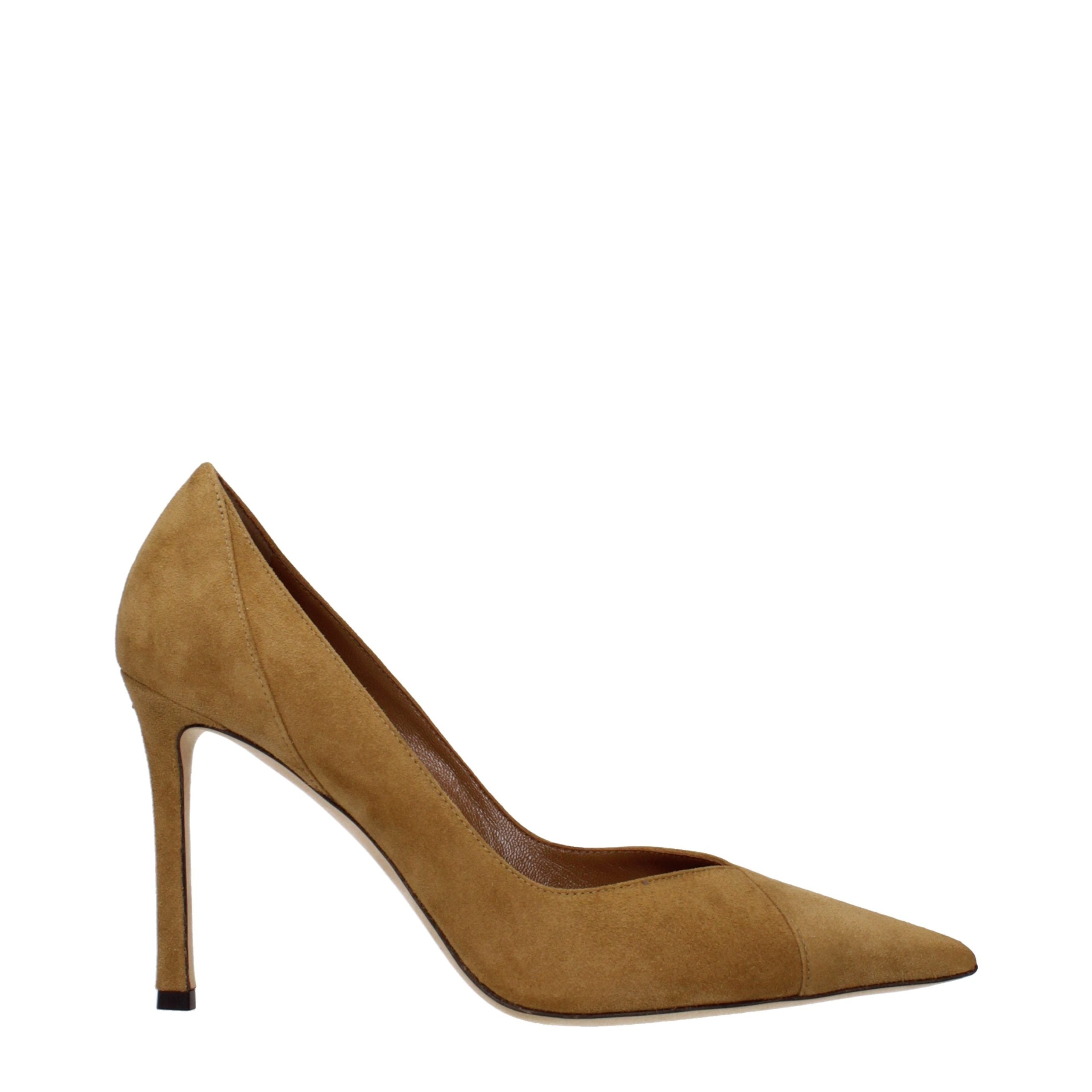 Jimmy Choo Braune Leder Pumps mit hohem Absatz