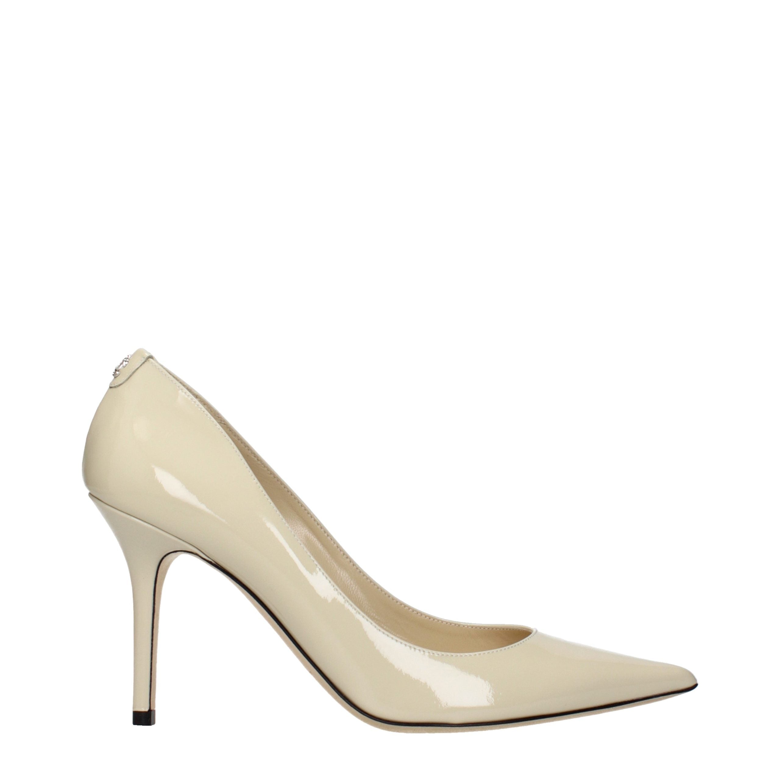Jimmy Choo Beige Leder Pumps mit hohem Absatz