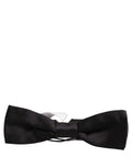 Dolce & Gabbana Herren Schwarze 100% Seide Verstellbare Krawatte Fliege