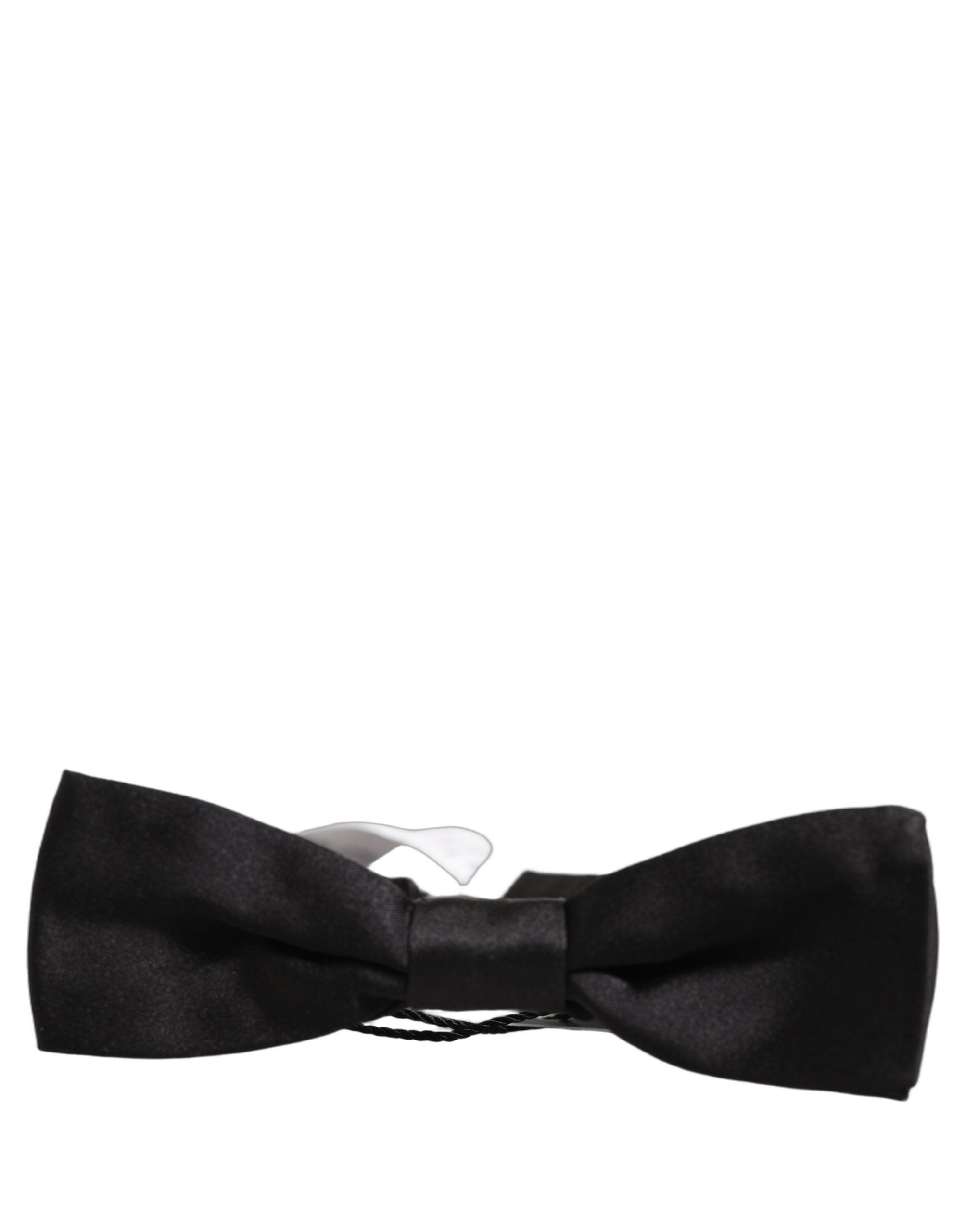 Dolce & Gabbana Herren Schwarze 100% Seide Verstellbare Krawatte Fliege