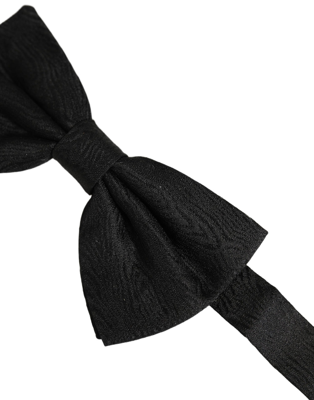 Dolce & Gabbana Herren schwarze Seidenbrokat Krawatte zum Binden