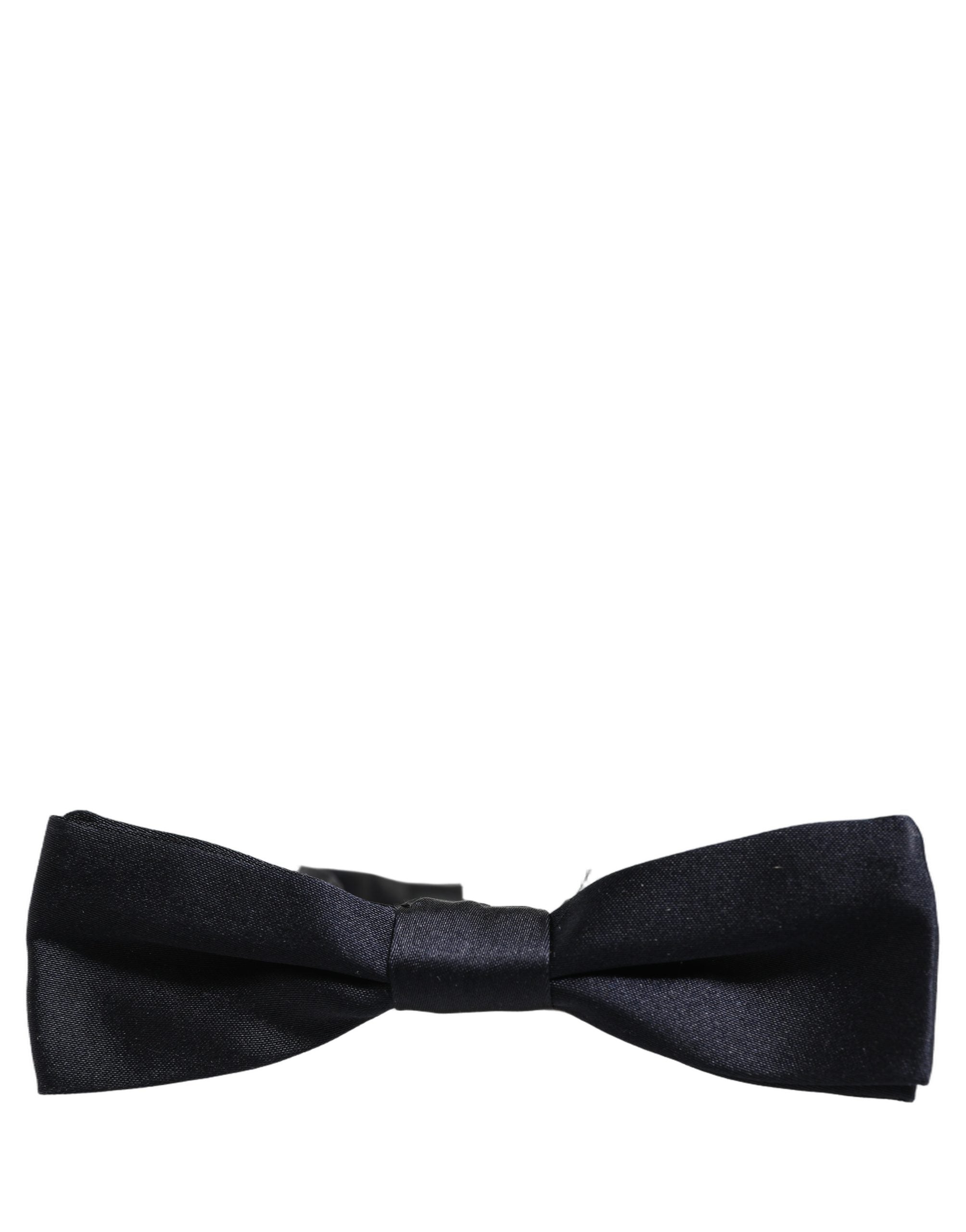 Dolce & Gabbana Herren Schwarze 100% Seide Verstellbare Krawatte Fliege