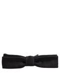 Dolce & Gabbana Herren Schwarze 100% Seide Verstellbare Hals Papillon Fliege