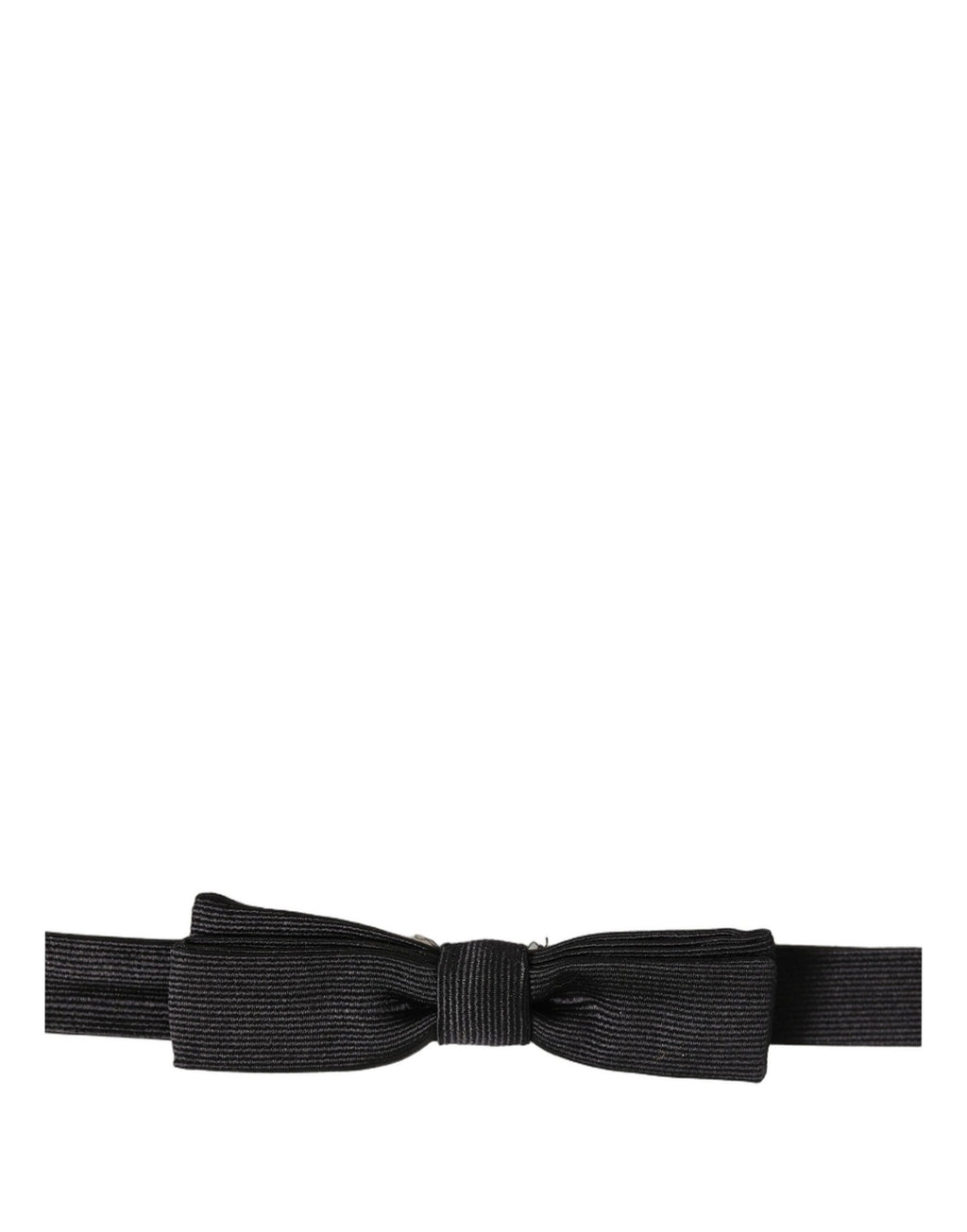 Dolce & Gabbana Herren Schwarze 100% Seide Verstellbare Hals Papillon Fliege