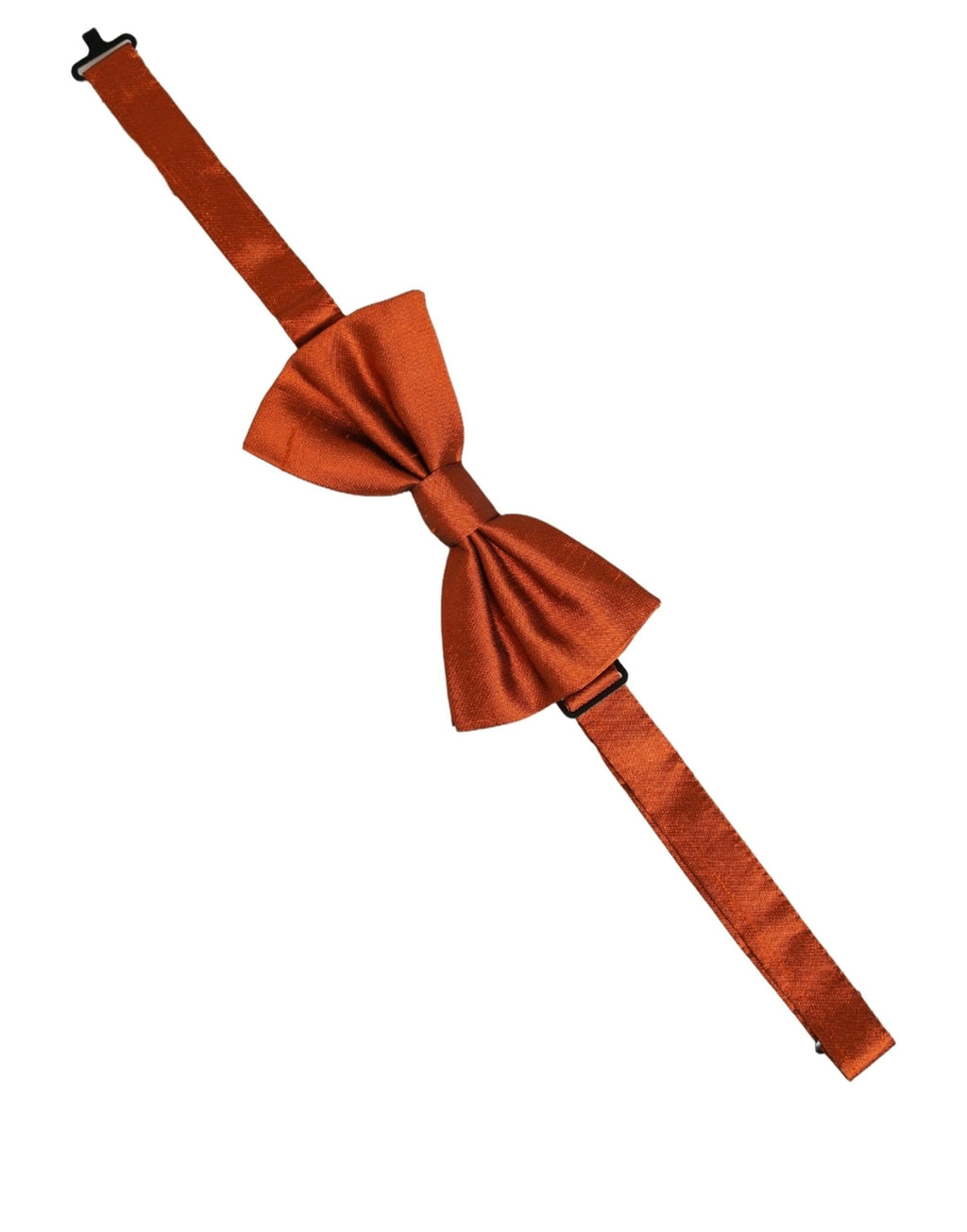 Dolce & Gabbana Herren Orange 100% Seide Verstellbare Krawatte Fliege