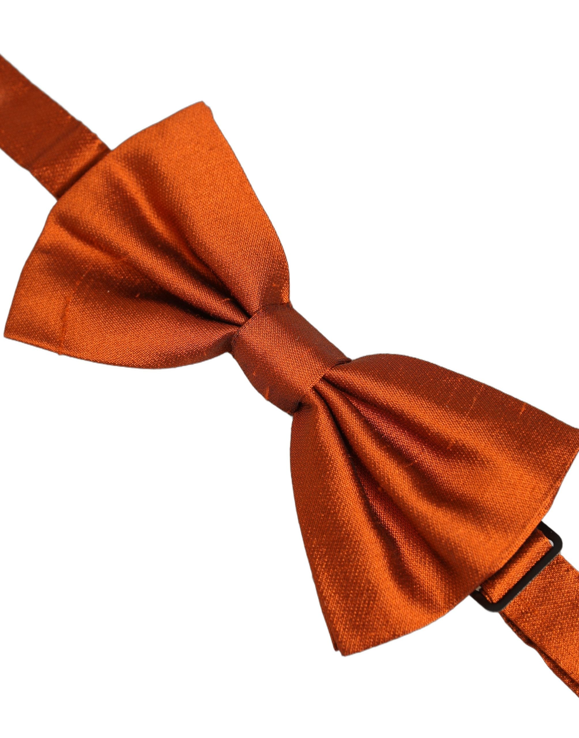 Dolce & Gabbana Herren Orange 100% Seide Verstellbare Krawatte Fliege