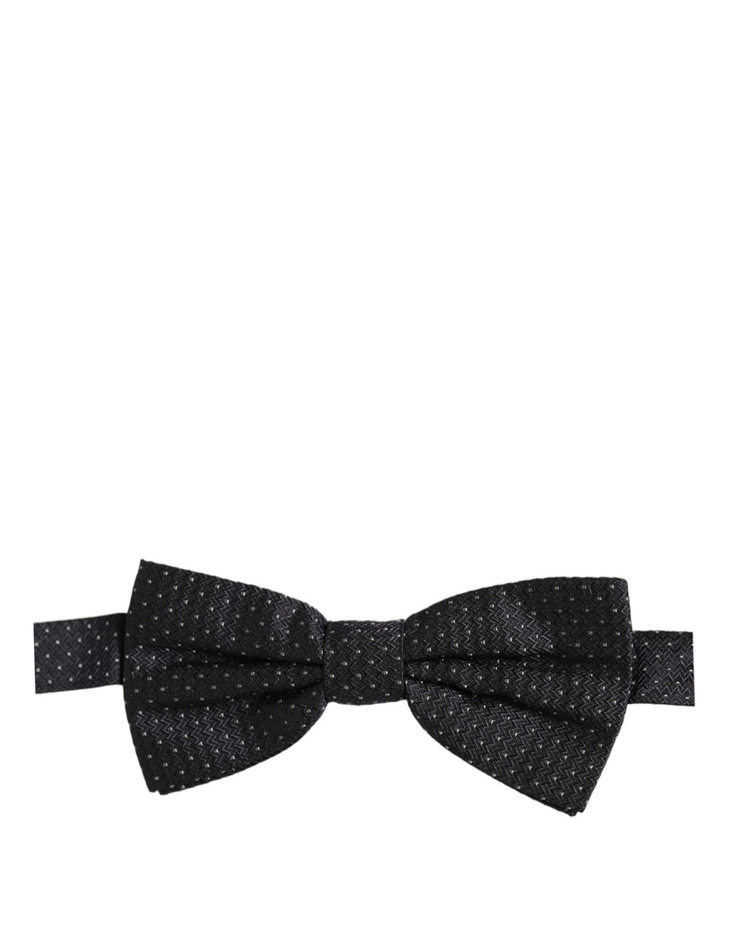 Dolce & Gabbana Schwarze und weiße gepunktete, verstellbare Papillon-Fliege