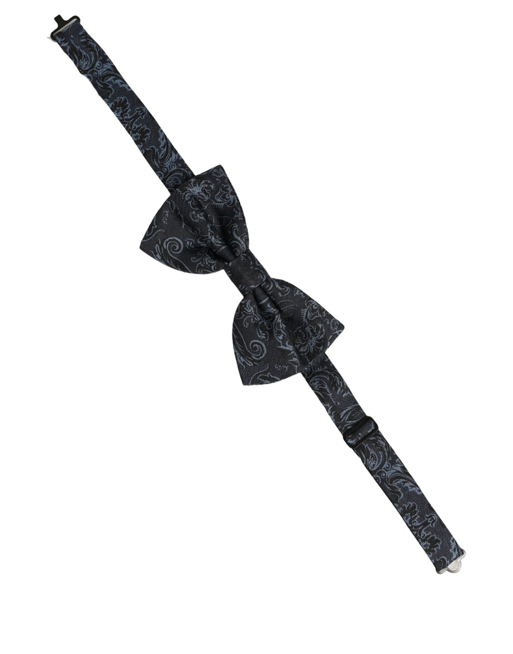 Dolce & Gabbana Herren Fliege Schwarz Blau Paisley Verstellbar