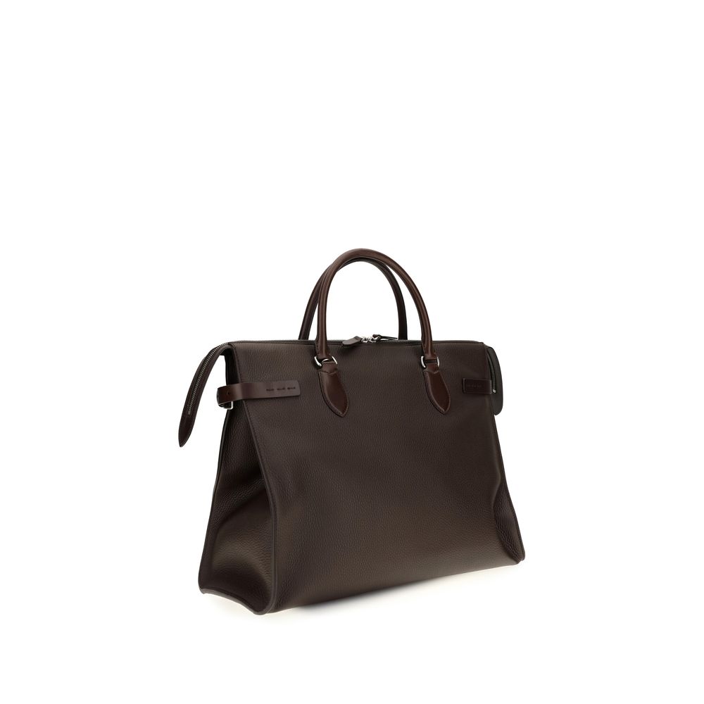 Valentino Garavani Braune Kalbsleder Bos Taurus Schultertasche