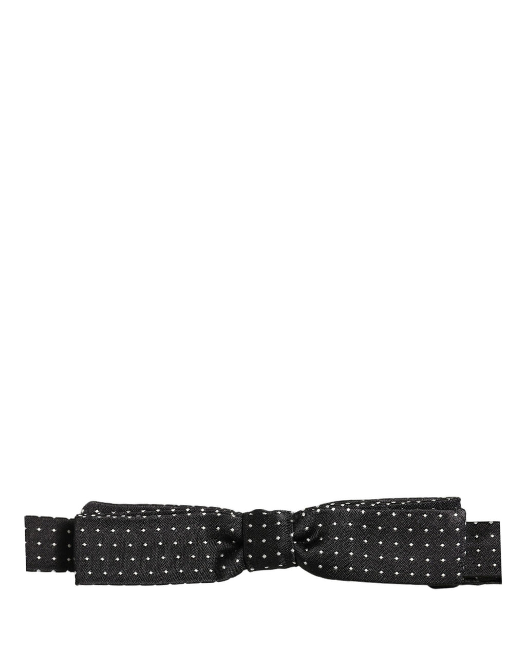 Dolce & Gabbana Schwarze und weiße gepunktete, verstellbare Papillon-Fliege