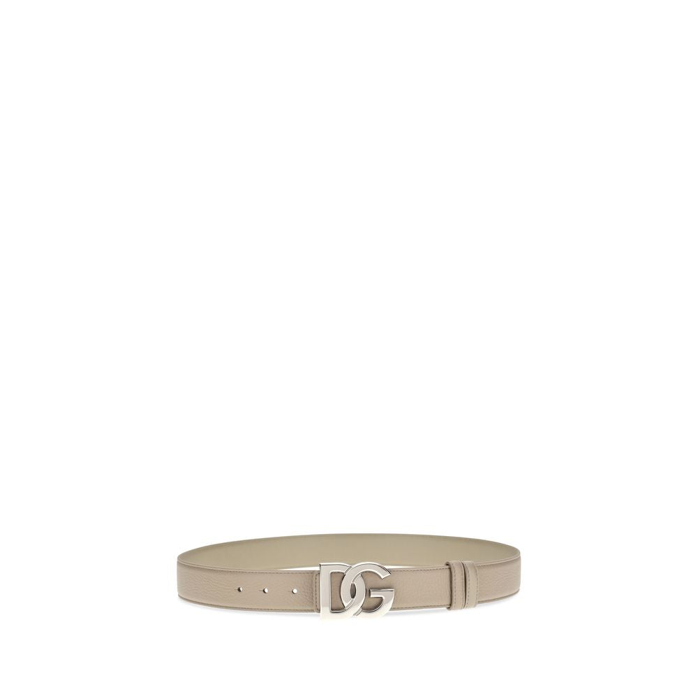 Dolce & Gabbana Beige Kalbsleder Bos Taurus Regular Gürtel