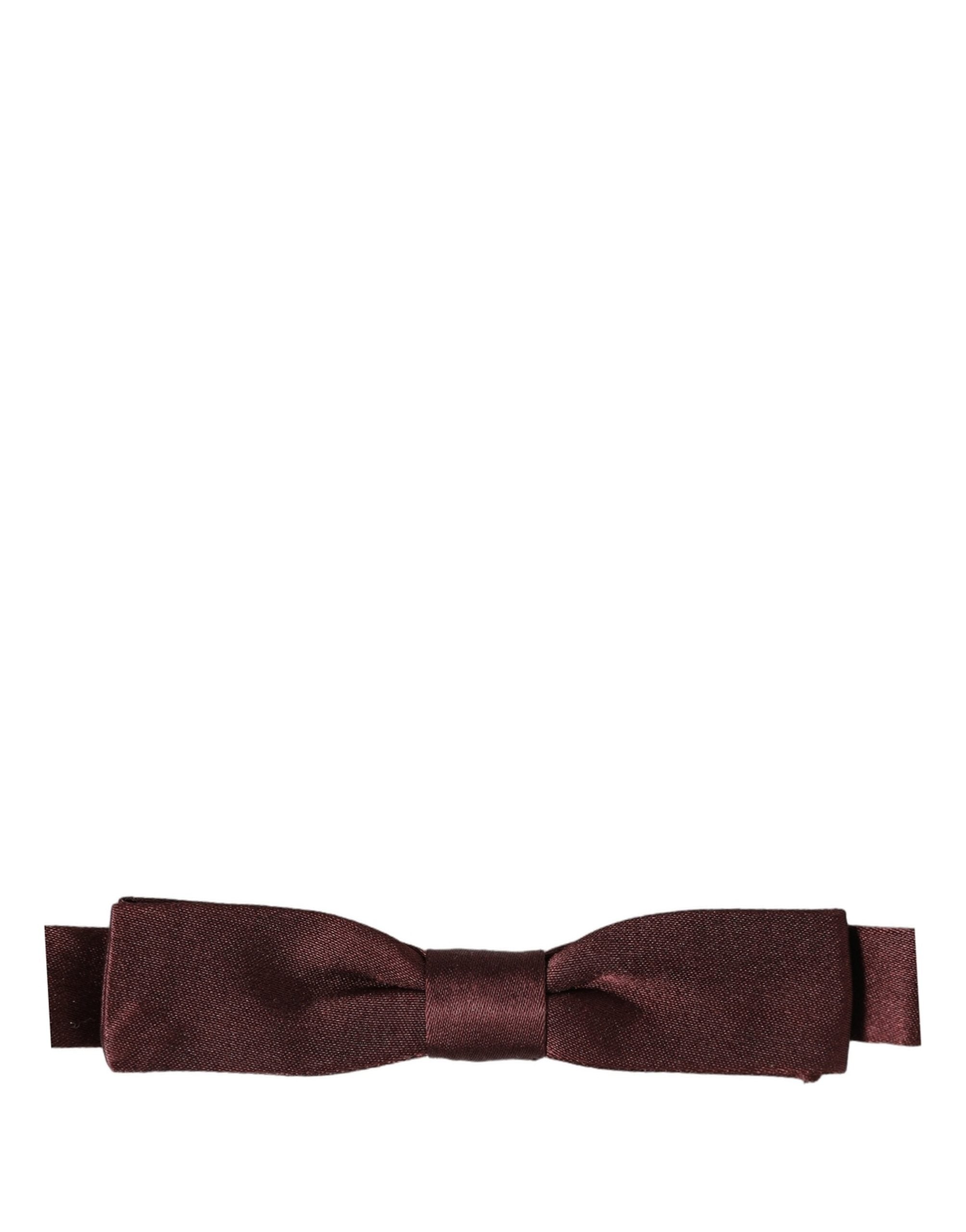 Dolce & Gabbana Herren Fliege aus 100% Seide, verstellbar, Braun