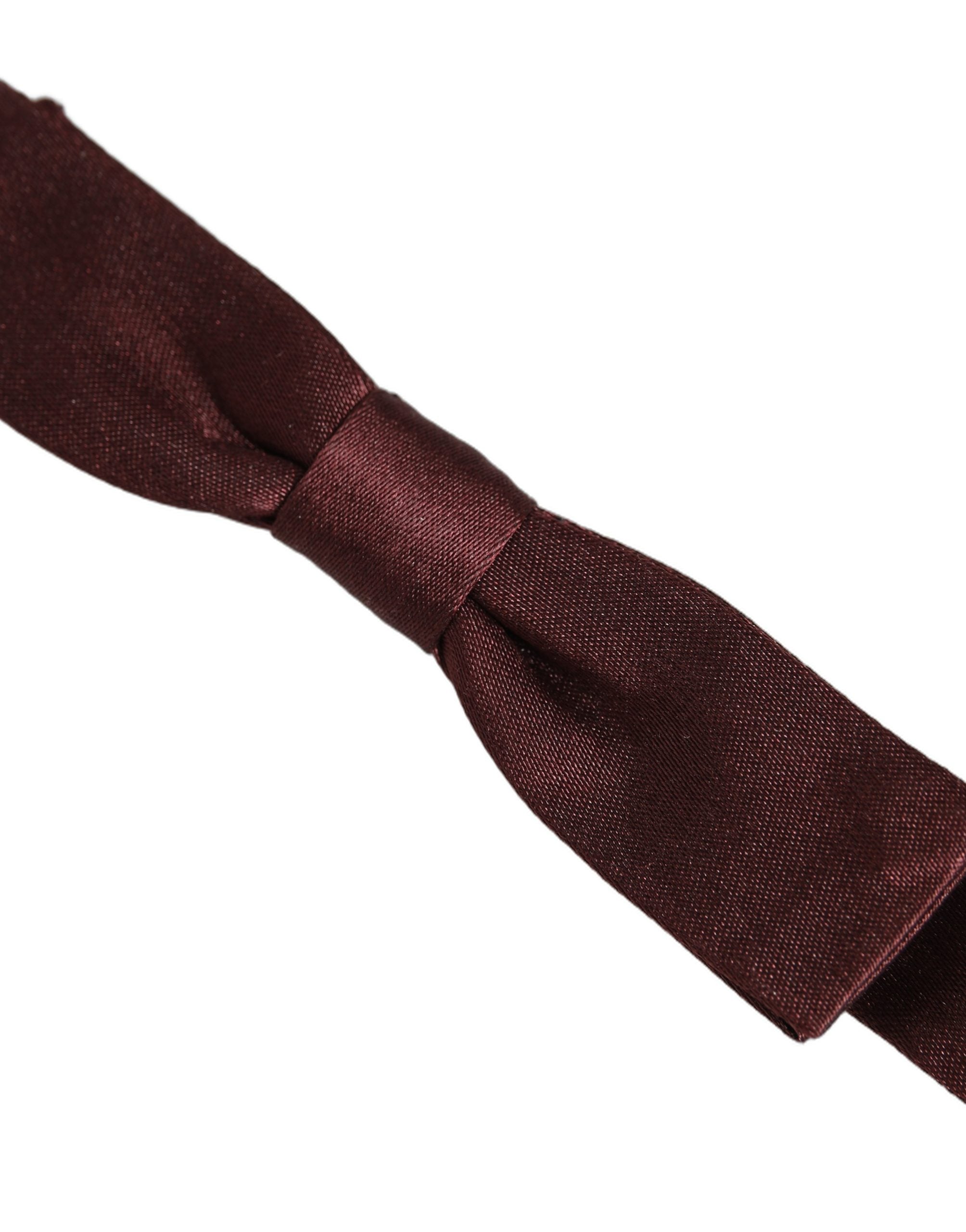 Dolce & Gabbana Herren Fliege aus 100% Seide, verstellbar, Braun