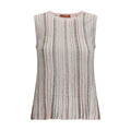 Missoni Ärmelloses T-Shirt aus mehrfarbigem Rayon