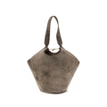 Khaite Beige Kalbsleder Bos Taurus Schultertasche