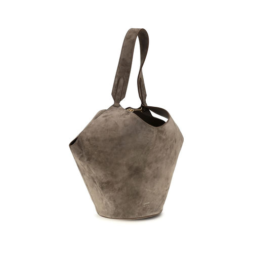 Khaite Beige Kalbsleder Bos Taurus Schultertasche