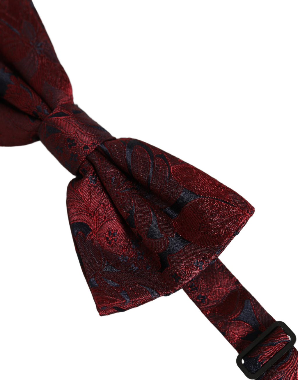Dolce & Gabbana Herren Fliege Paisley Bordeauxrot Seide Verstellbar