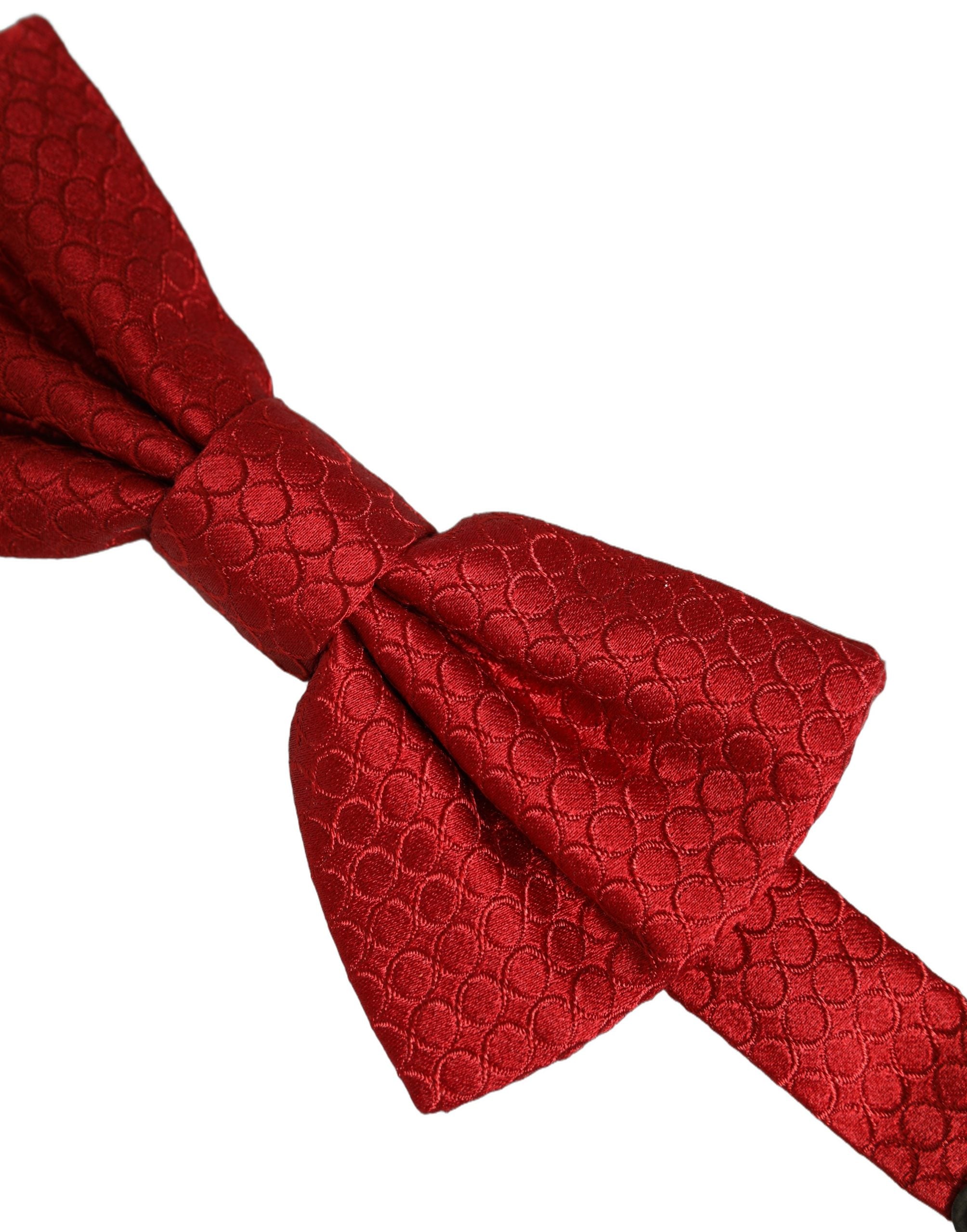 Dolce & Gabbana Herren-Papillon aus 100 % Seide in Rot, verstellbar