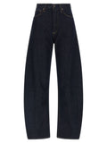 Agolde Blaue High-Waist Jeans aus Baumwolle