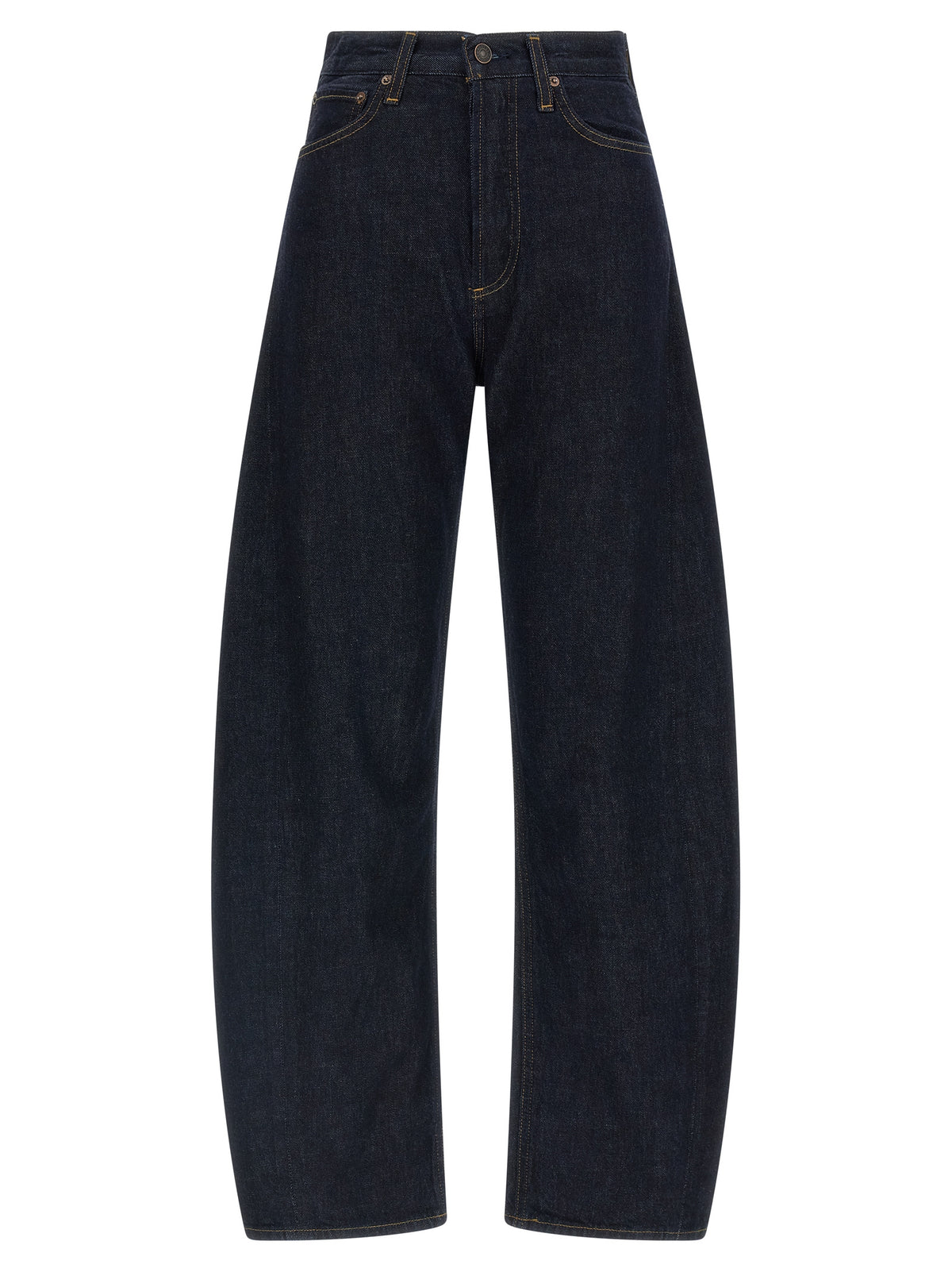 Agolde Blaue High-Waist Jeans aus Baumwolle