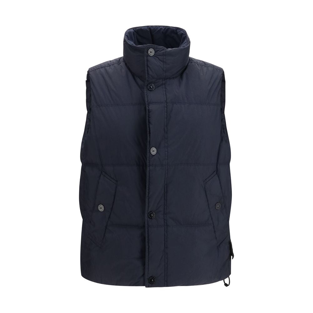 Stone Island Ärmellose Daunenweste in Blau