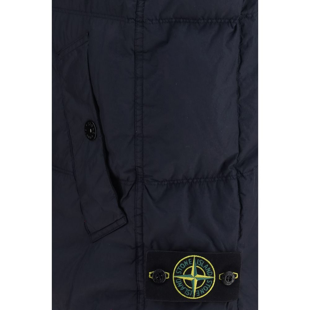 Stone Island Ärmellose Daunenweste in Blau