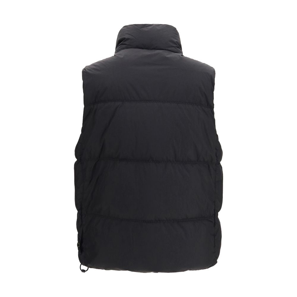 Stone Island Schwarze Daunenweste aus Gänsedaunen