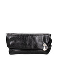 Jil Sander Schwarze Leder-Clutch