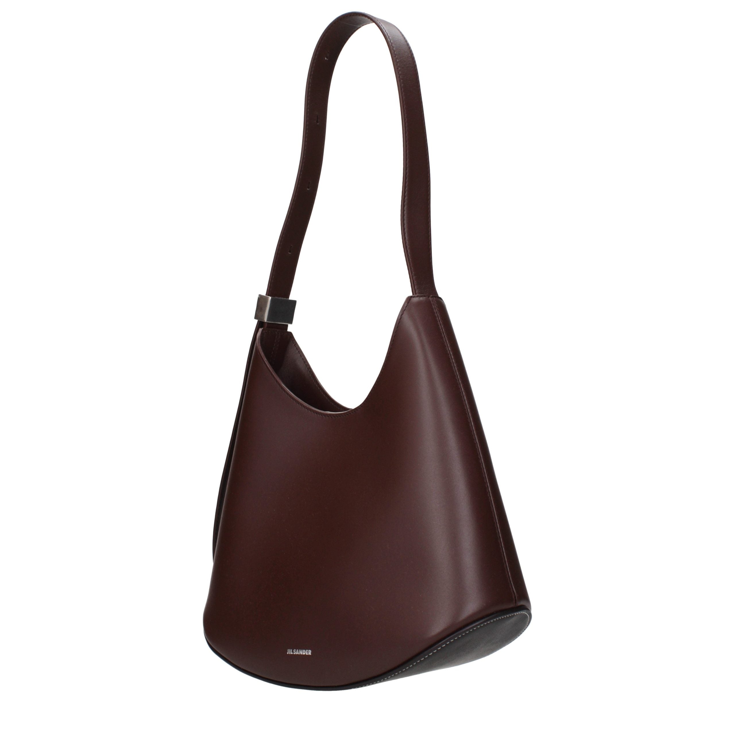 Jil Sander Rote Leder Schultertasche