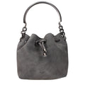 Jimmy Choo Graue Lederhandtasche