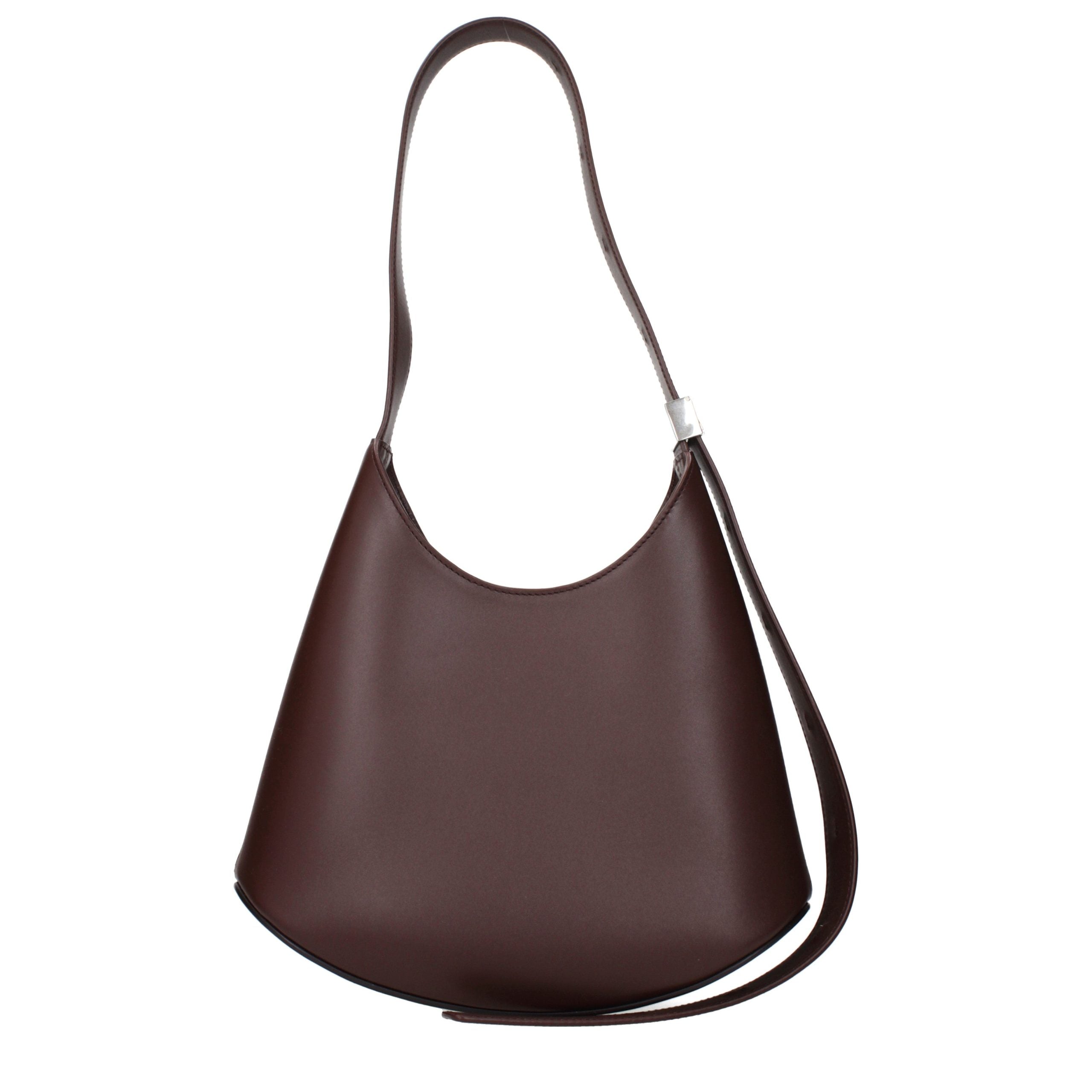 Jil Sander Rote Leder Schultertasche