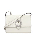 Jimmy Choo Weiße Leder Crossbody-Tasche