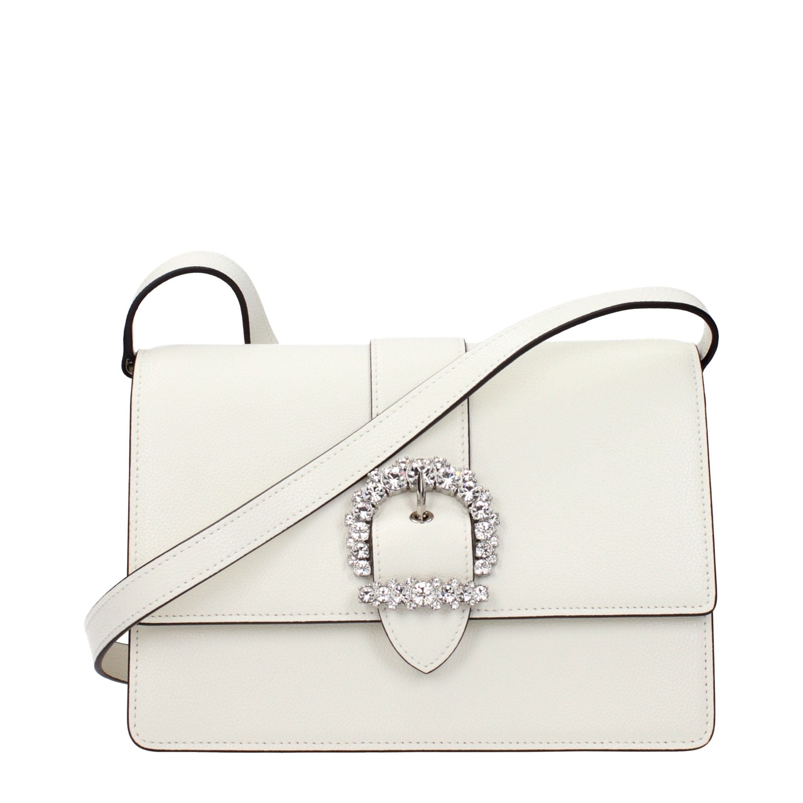 Jimmy Choo Weiße Leder Crossbody-Tasche