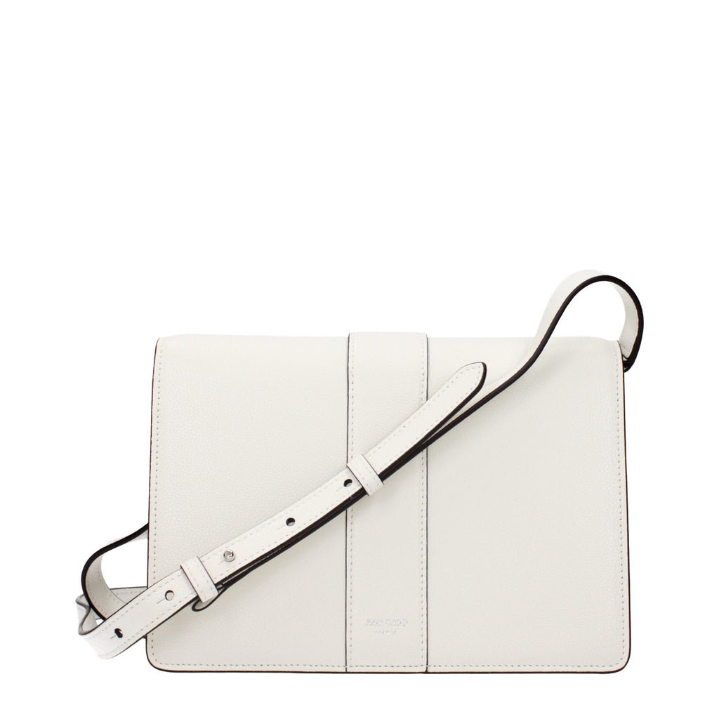 Jimmy Choo Weiße Leder Crossbody-Tasche
