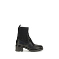 Santoni Schwarze Ankle Boots aus Kalbsleder Bos Taurus