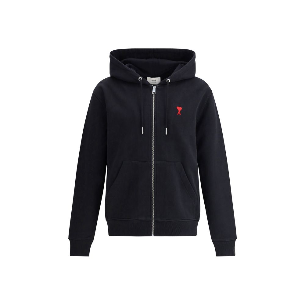 Ami Paris Schwarzer Baumwoll-Sweatshirt