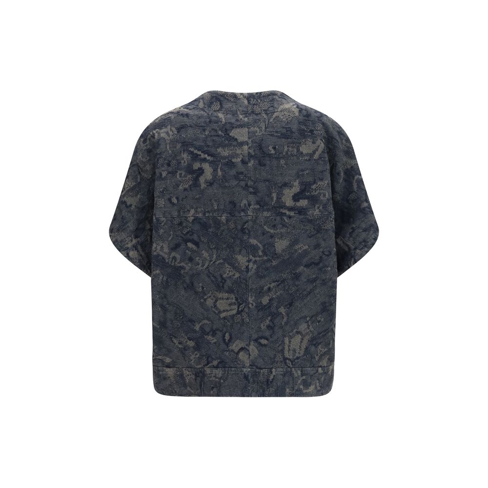 Giorgio Armani Blaue Jeansjacke aus Baumwolle
