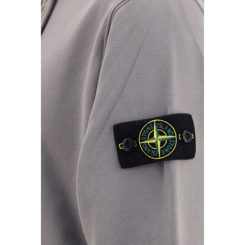 Stone Island Grauer Baumwollpullover
