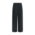 Giorgio Armani Schwarze Seiden-Freizeithose