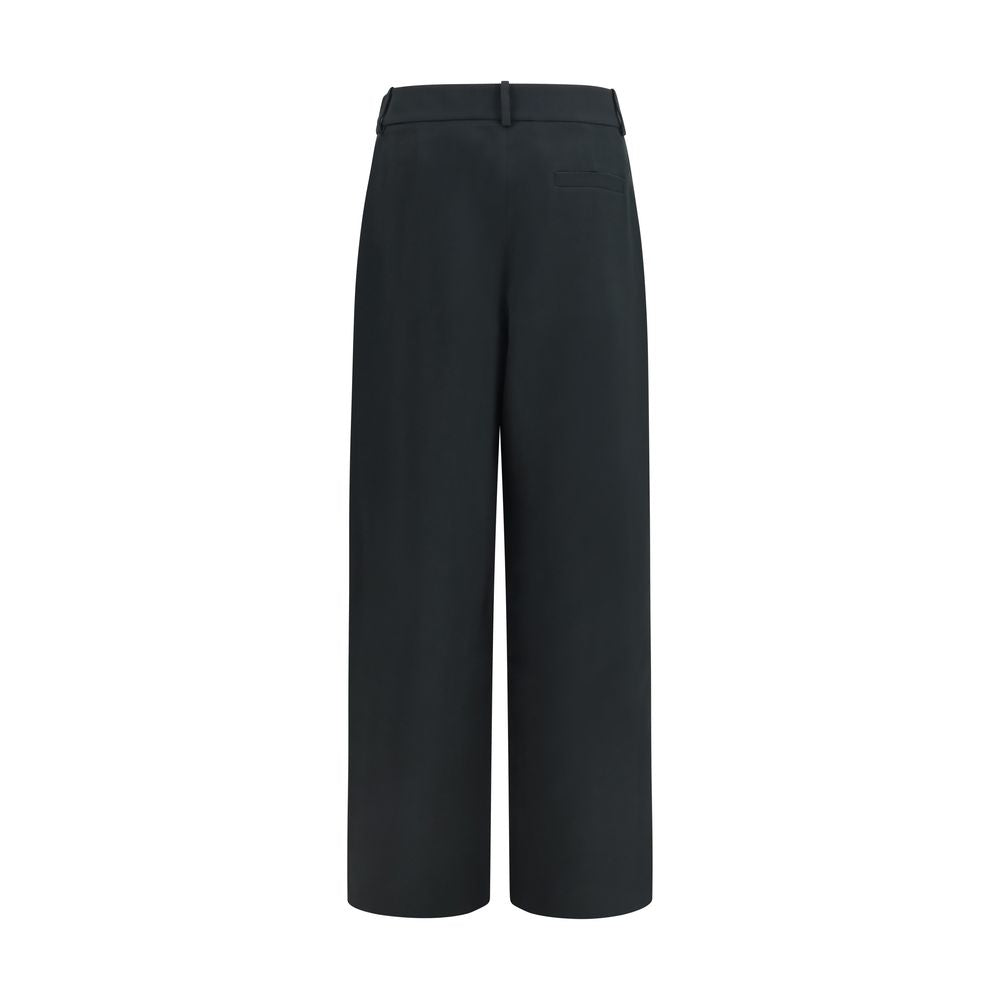 Giorgio Armani Schwarze Seiden-Freizeithose