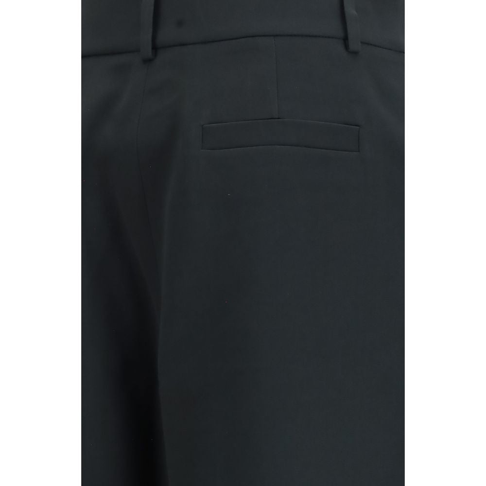 Giorgio Armani Schwarze Seiden-Freizeithose