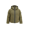 Stone Island Zweifarbige Polyamid-Steppjacke in voller Länge