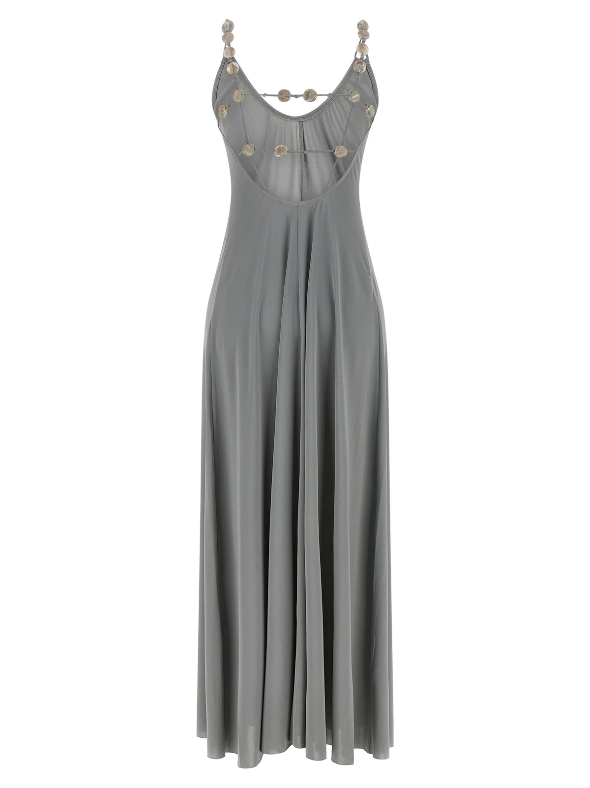 Eres Langes Kleid aus silbernem Polyamid