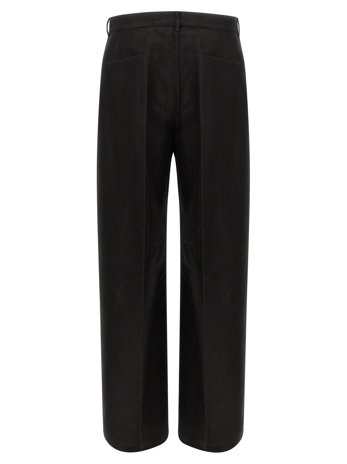 Rick Owens Schwarze Ramie Freizeithose