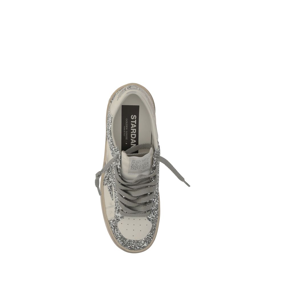 Golden Goose Graue Bos Taurus Kalbsleder Low-Top-Sneaker