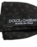 Dolce & Gabbana Verstellbare Papillon-Fliege mit schwarzem Rautenmuster