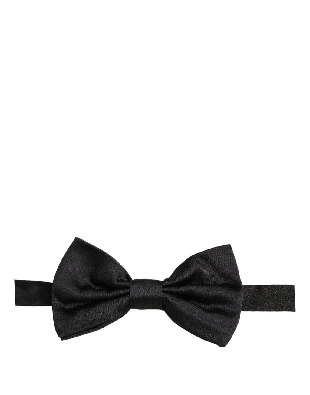 Dolce & Gabbana Herren Schwarze 100% Seide Verstellbare Krawatte Fliege