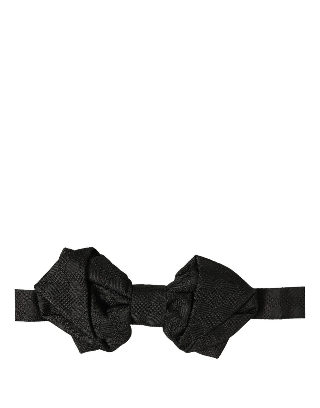 Dolce & Gabbana Herren Schwarze 100% Seide Verstellbare Krawatte Fliege