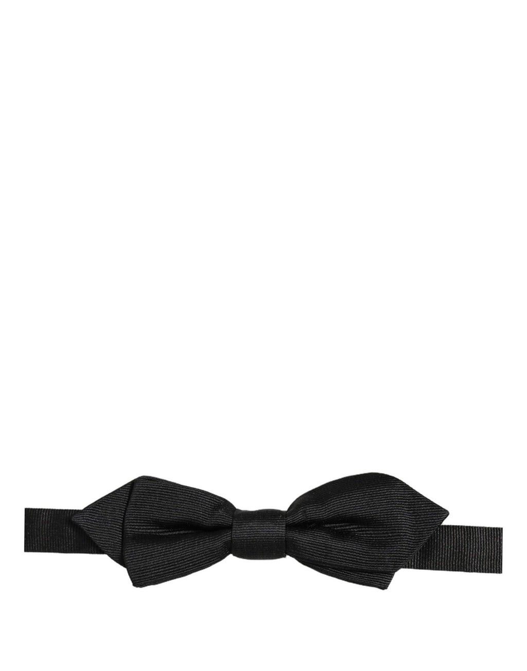 Dolce & Gabbana Herren Schwarze 100% Seide Verstellbare Krawatte Fliege
