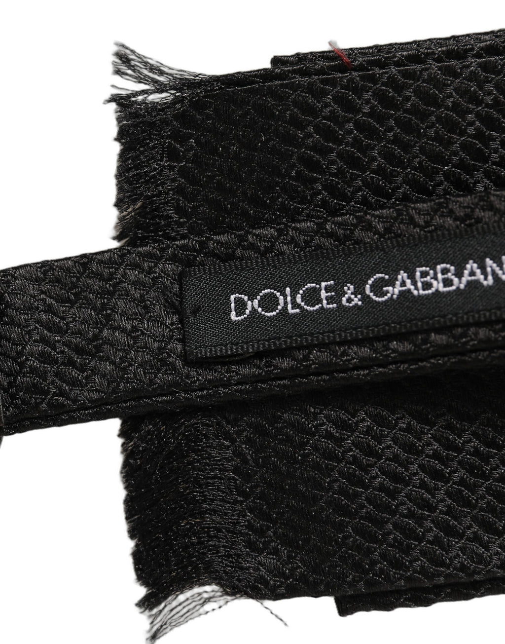 Dolce & Gabbana Herren Schwarze 100% Seide Verstellbare Hals Papillon Fliege